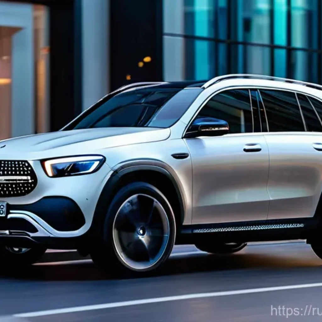 벤츠 EQB와 기아 EV6 비교 - **Prompt:** A sleek Mercedes-Benz EQB 300 4MATIC electric SUV, designed with elegant and understated...