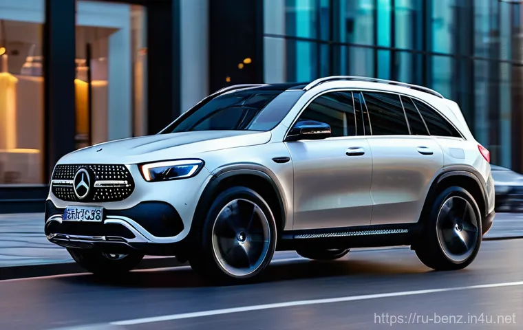 벤츠 EQB와 기아 EV6 비교 - **Prompt:** A sleek Mercedes-Benz EQB 300 4MATIC electric SUV, designed with elegant and understated...